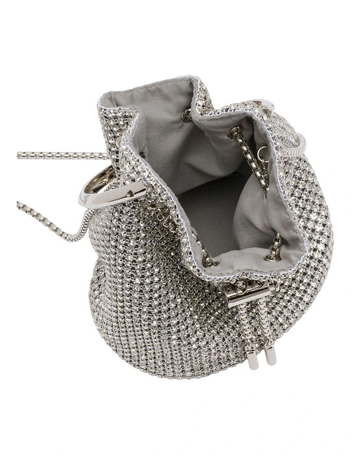 Scarlet Top Handle Bag in Silver image 4