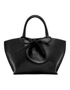 Alma Bow Mini Tote in Black