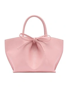 Alma Bow Mini Tote in Pink