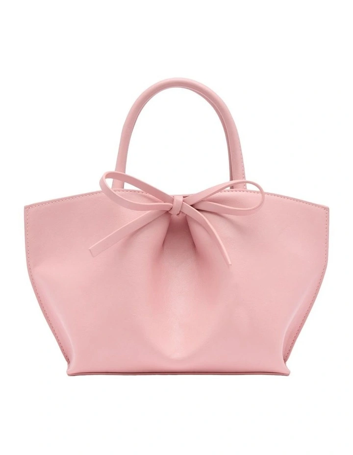 Alma Bow Mini Tote in Pink image 1