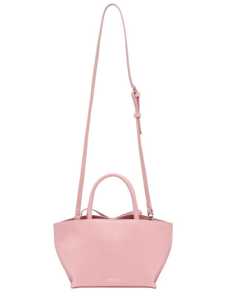 Alma Bow Mini Tote in Pink image 3