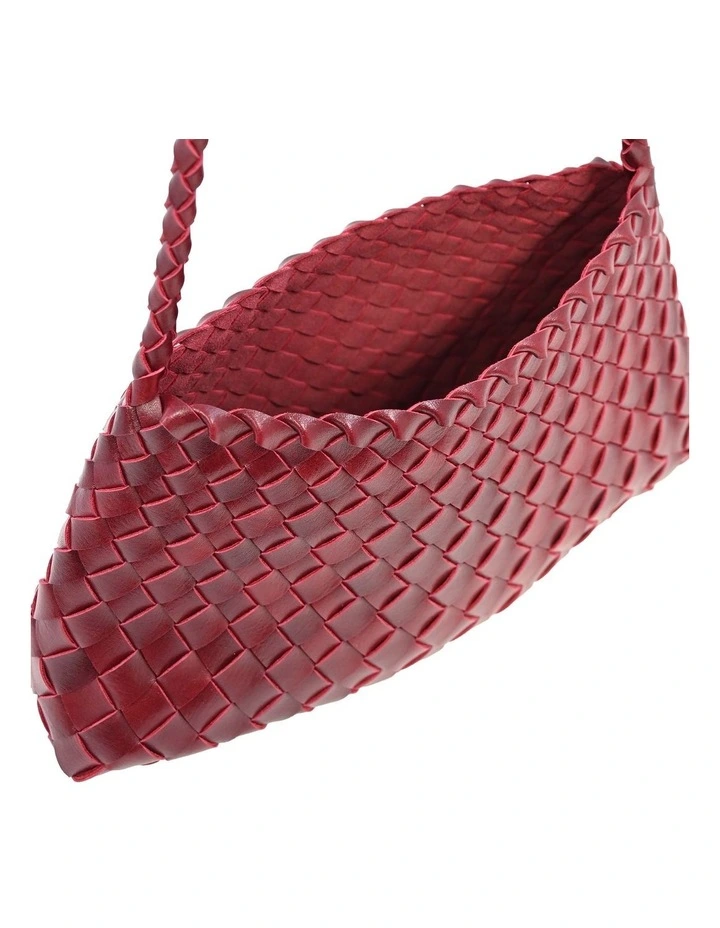 Willow Shoulder Bag in Burgundy image 4