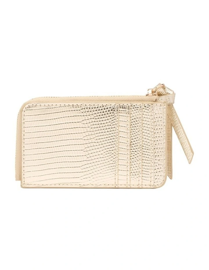 Jay Card Wallet in Gold image 3