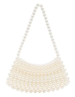 Bobbie Beaded Bag in Ivory