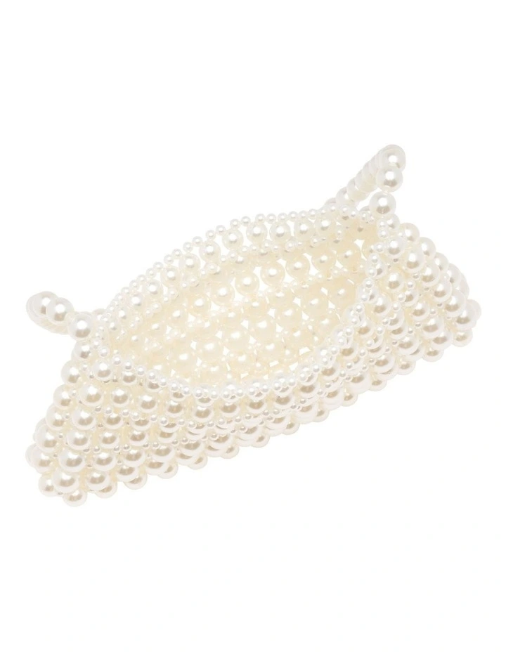 Bobbie Beaded Bag in Ivory image 3