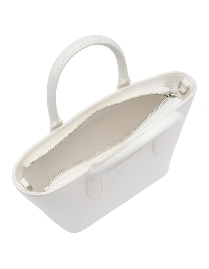 Sienna Top Handle Bag in White image 4