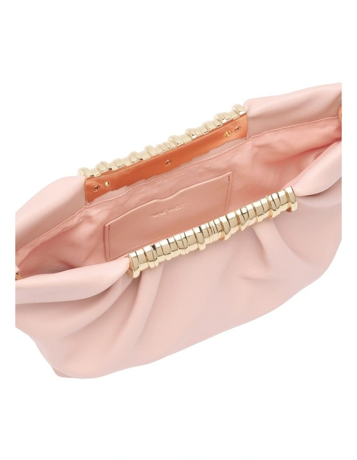 Nia Clutch In Light Pink image 4