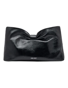 Bella Bow Clutch In Black