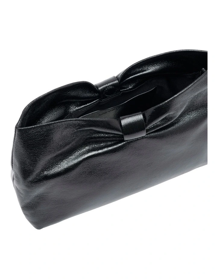Bella Bow Clutch In Black image 4