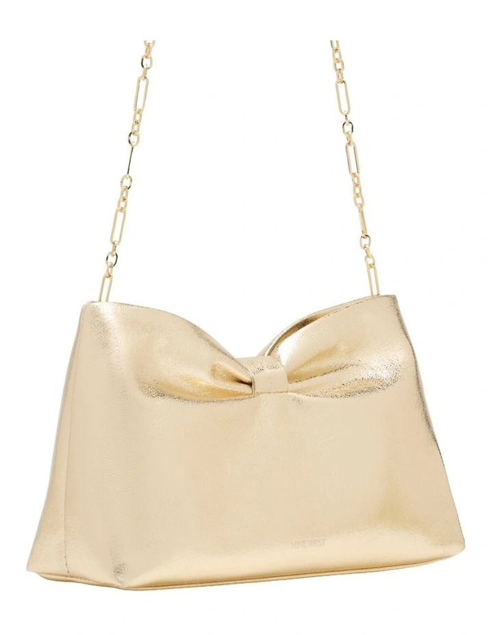 Bella Bow Clutch In Gold image 2