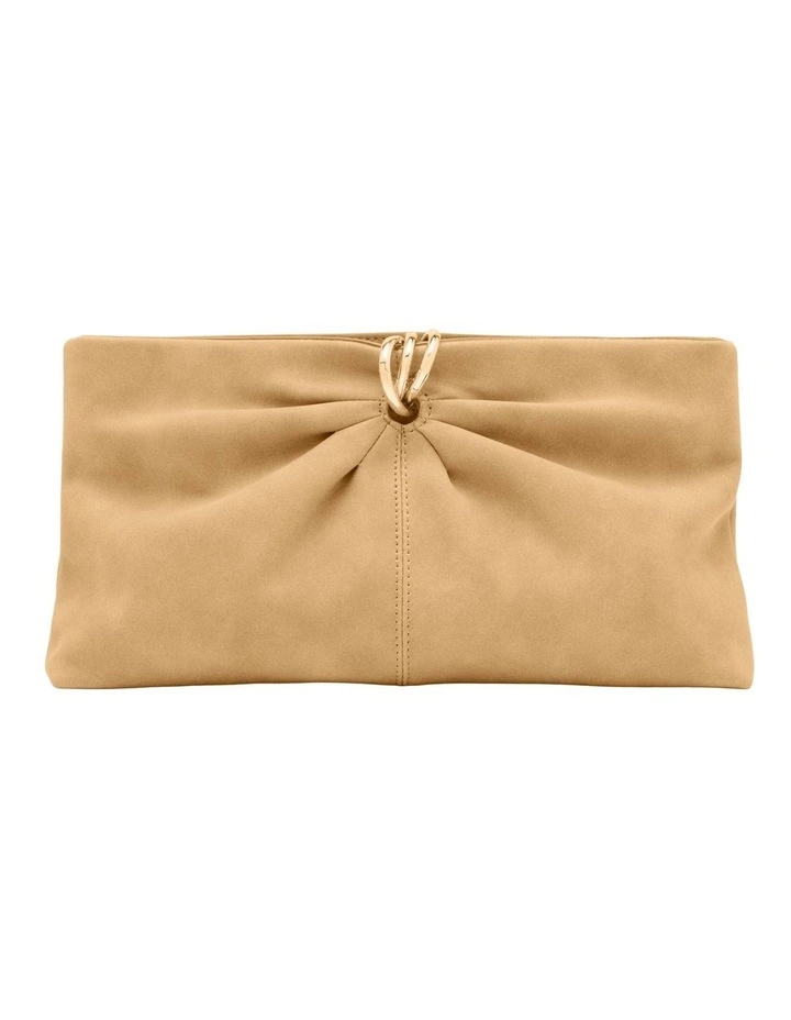 Thea Clutch In Tan image 1