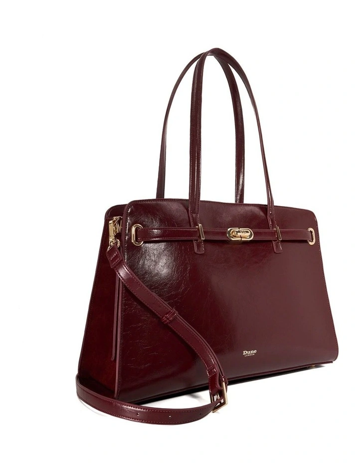 Define Tote Bag in Burgundy image 3