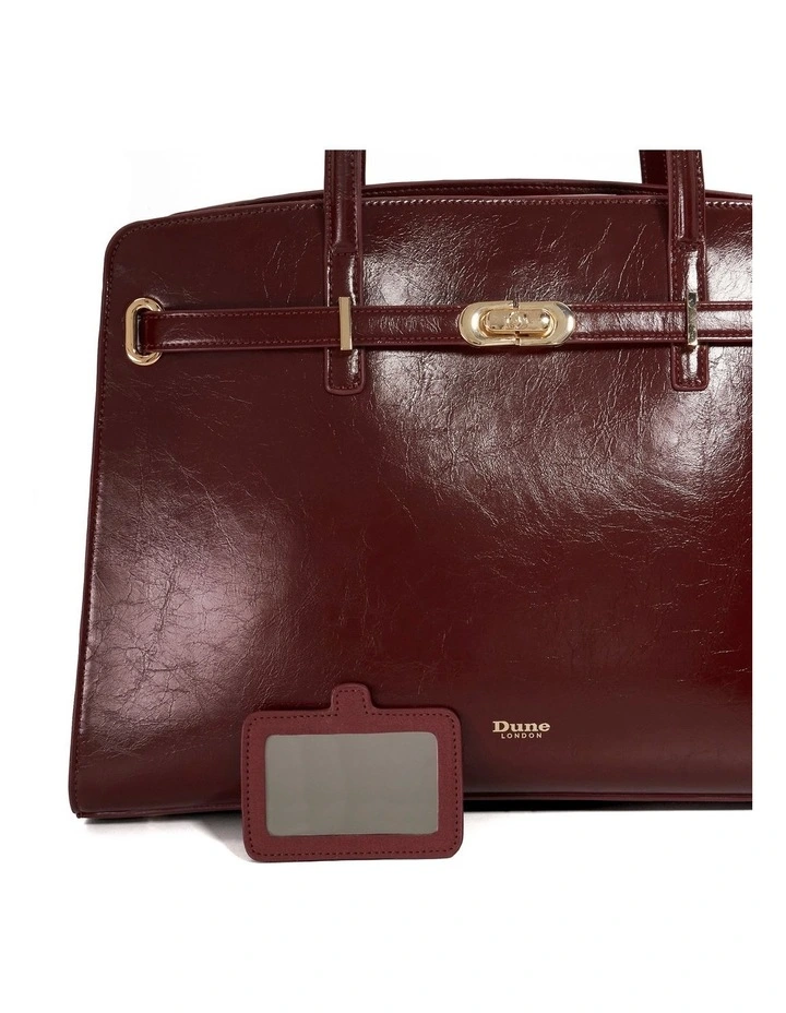 Define Tote Bag in Burgundy image 6