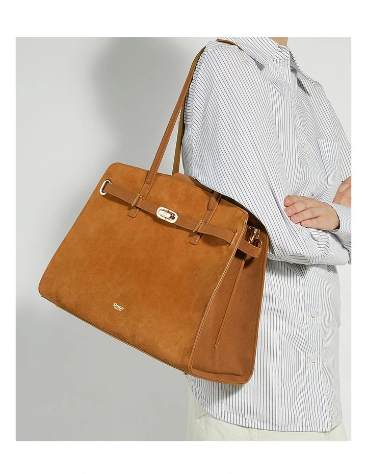 Define Tote Bag in Tan image 2