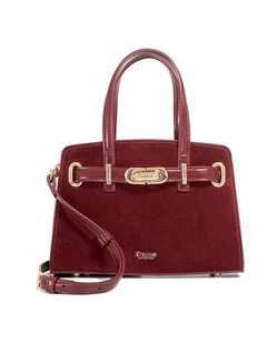 Dinkydefine Mini Belted Tote in Burgundy
