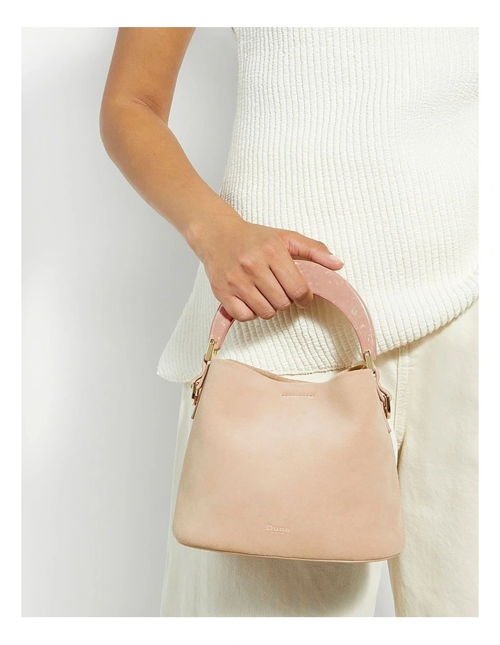 Dharla Top Handle Bag in Mink image 2