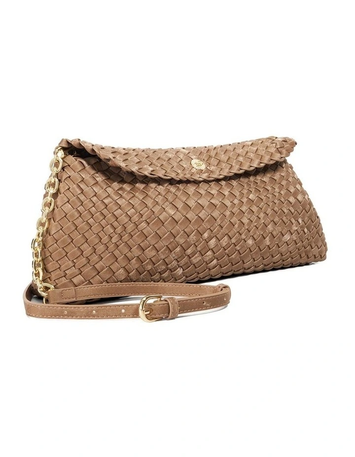 Encourage Woven Clutch in Brown image 3
