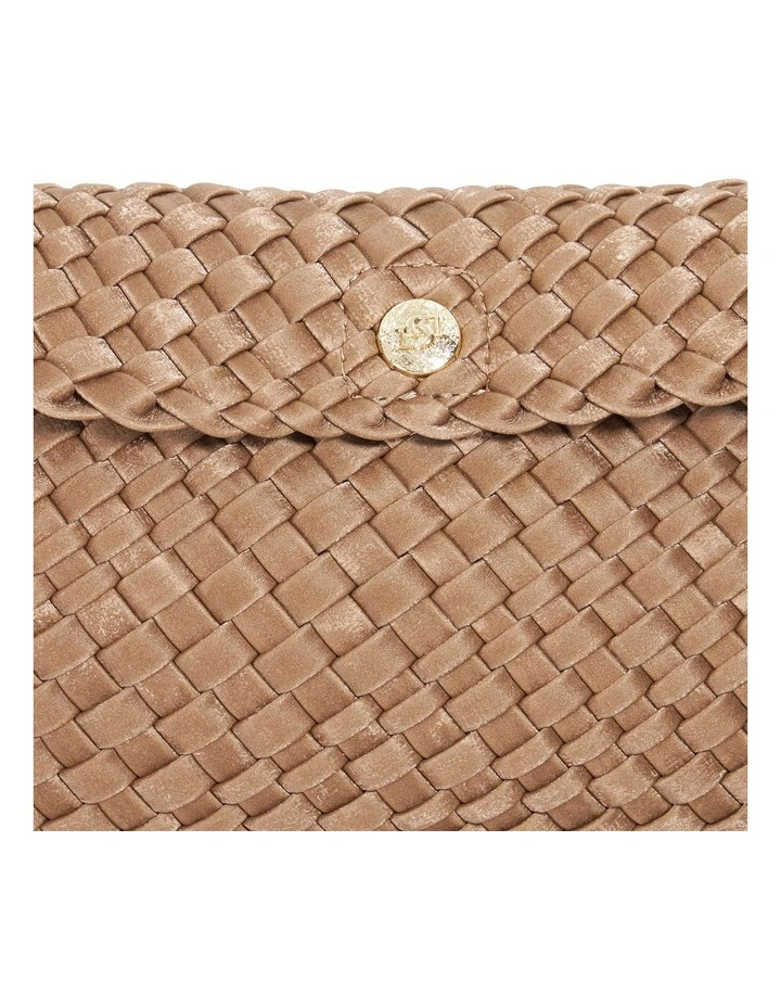 Encourage Woven Clutch in Brown image 6
