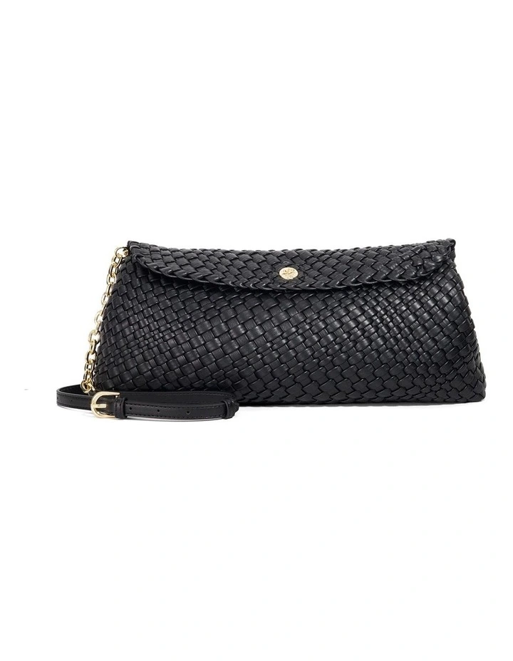 Encourage Woven Clutch in Black image 1
