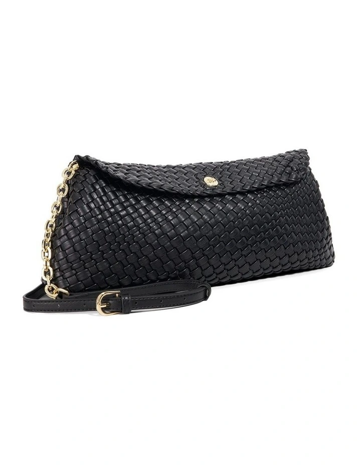 Encourage Woven Clutch in Black image 3