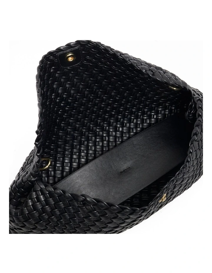 Encourage Woven Clutch in Black image 4