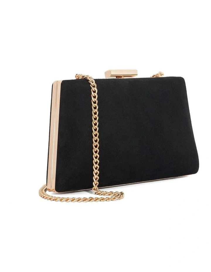 Bellaria Angled Frame Clutch in Black image 2