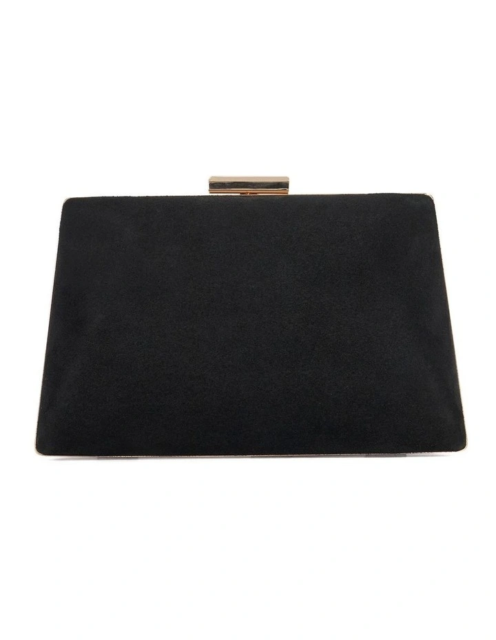 Bellaria Angled Frame Clutch in Black image 4