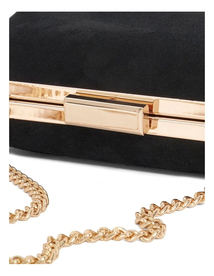 Bellaria Angled Frame Clutch in Black image 5