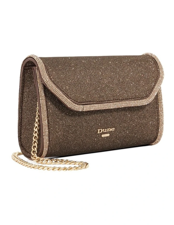 Bellini Foldover Clutch in Brown image 3