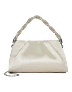 Bronzing Grab Handle Bag in Ivory