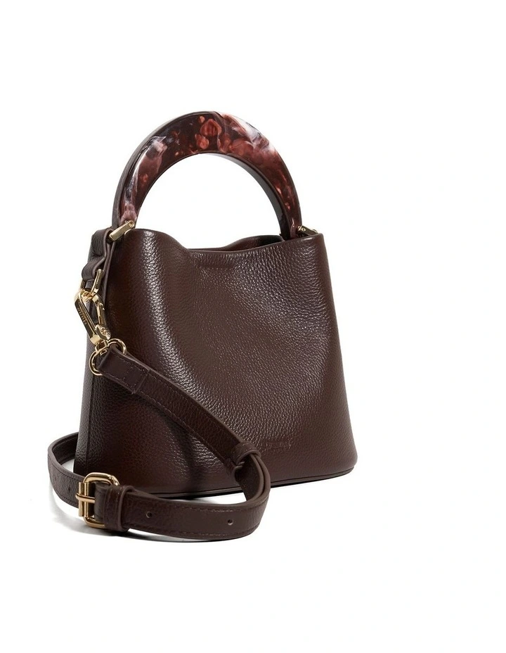 Dharla Top Handle Bag in Burgundy image 3