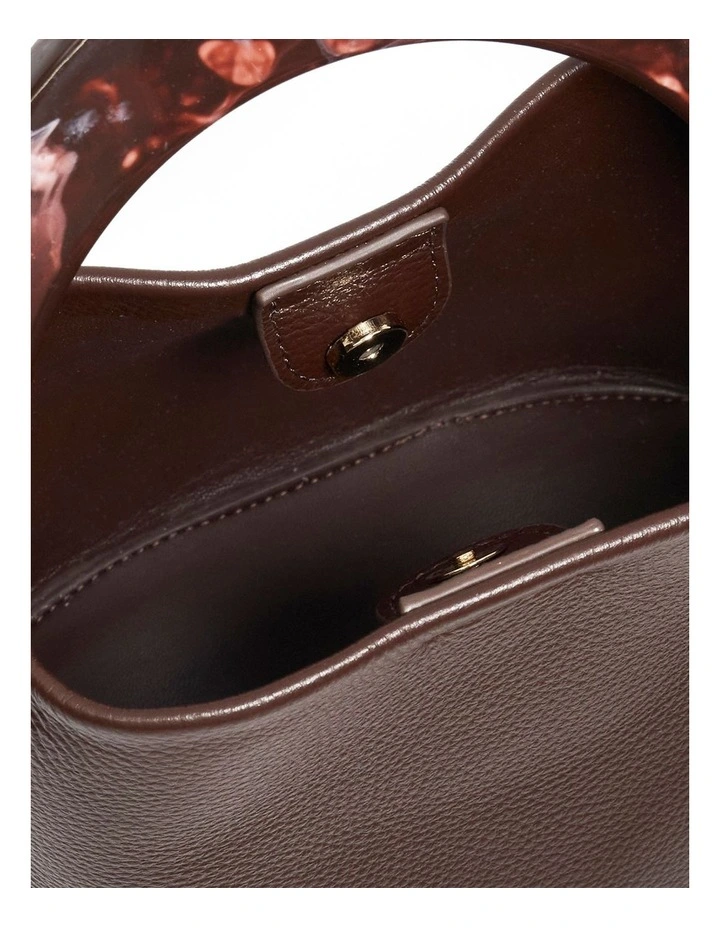 Dharla Top Handle Bag in Burgundy image 4