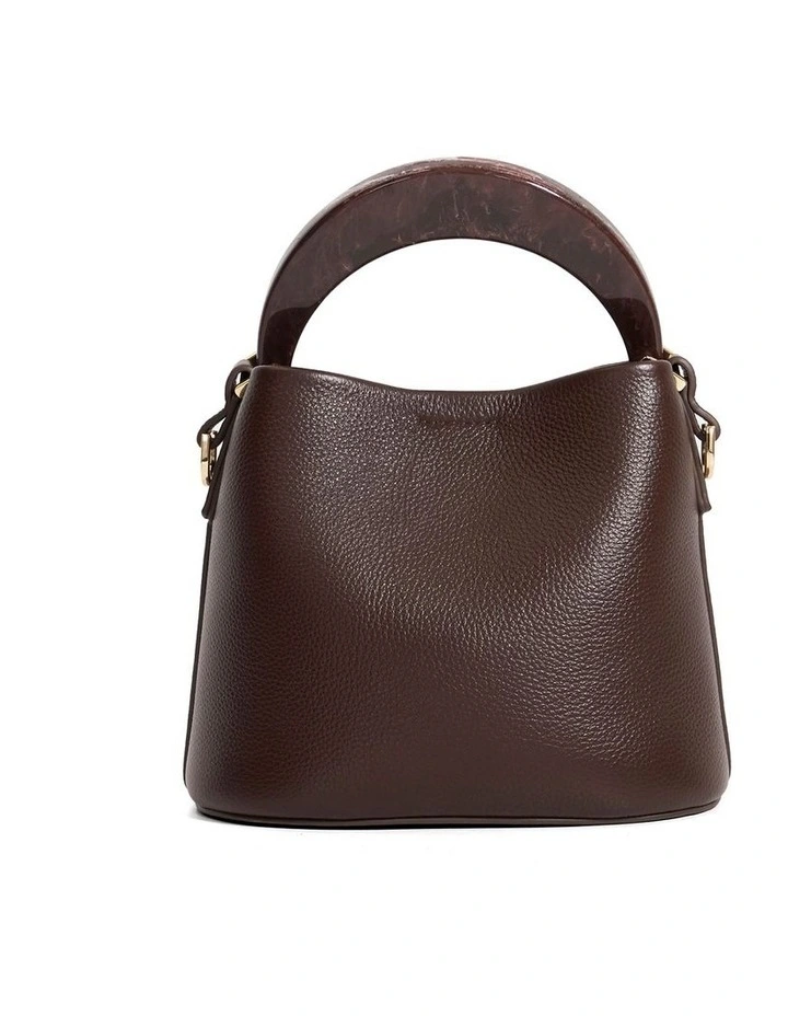 Dharla Top Handle Bag in Burgundy image 5