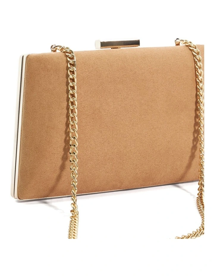 Bellaria Angled Frame Clutch in Camel image 6