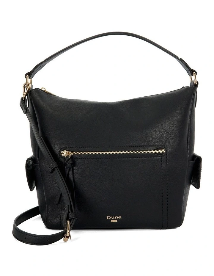 Dialo Large Slouch Shoulder Bag in Black image 1