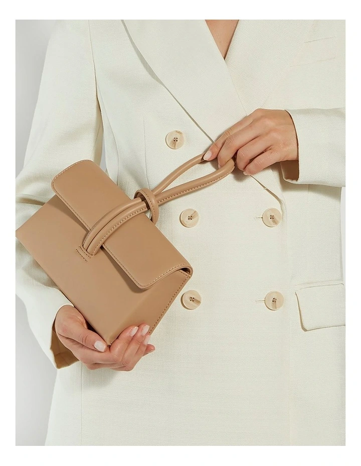 Brynie Loop Handle Clutch in Brown image 2