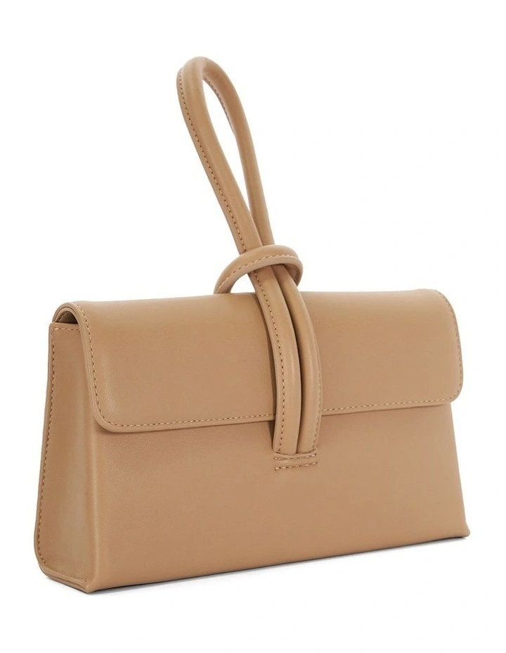 Brynie Loop Handle Clutch in Brown image 3