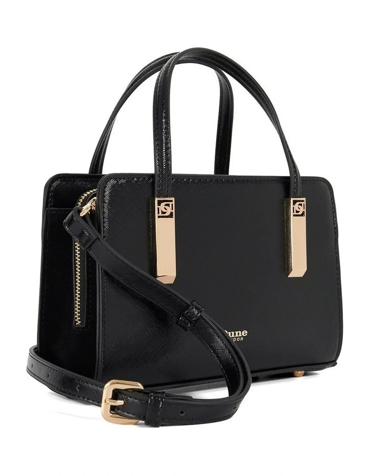 Dinkydenbeigh Mini Top Handle Tote in Black image 3