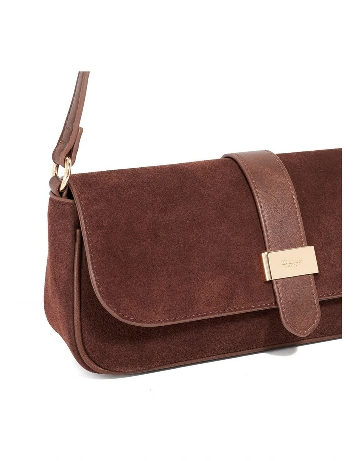 Delsees Shoulder Bag in Dark Brown image 5