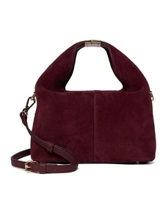 Debut Mini Soft Grab Bag in Burgundy