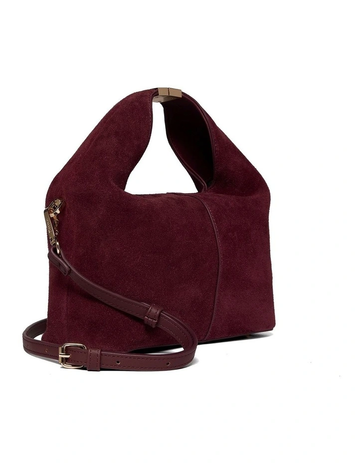 Debut Mini Soft Grab Bag in Burgundy image 2