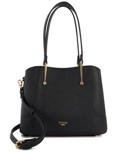 Dinidorriss Top Handle Tote Bag in Black