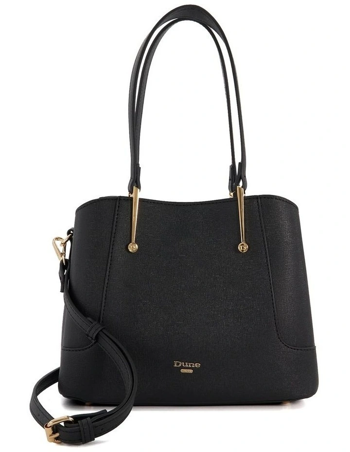 Dinidorriss Top Handle Tote Bag in Black image 1