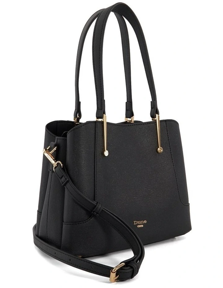 Dinidorriss Top Handle Tote Bag in Black image 2