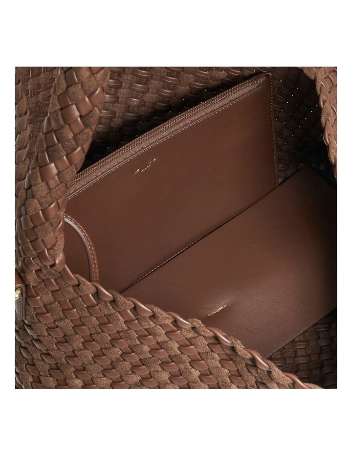 Deliberate Tote Bag in Dark Brown image 4