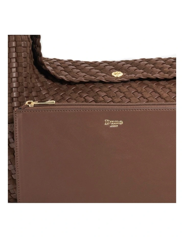 Deliberate Tote Bag in Dark Brown image 6