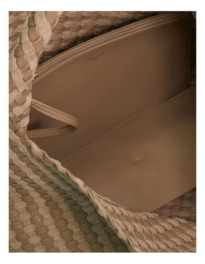 Deliberate L Tote Bag In Beige image 3