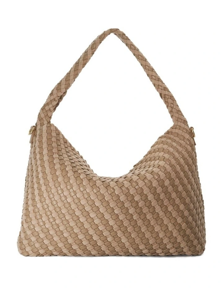 Deliberate L Tote Bag In Beige image 4