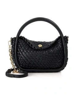 Dinideliberate Mini Woven Slouch in Black