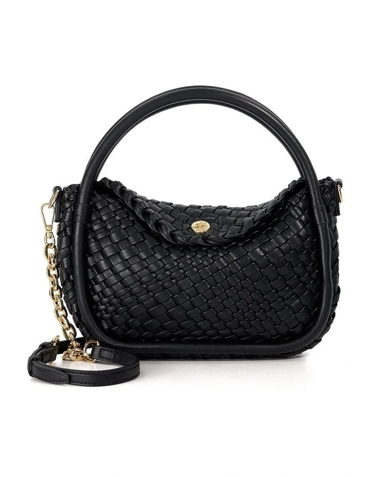 Dinideliberate Mini Woven Slouch in Black image 1